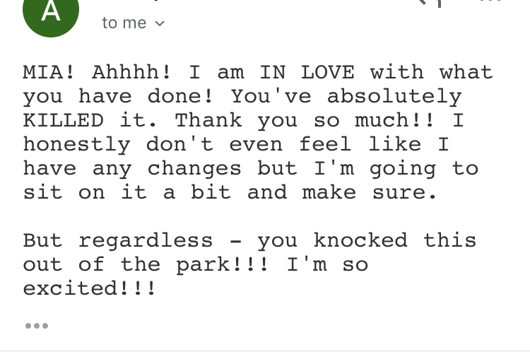 ak feedback copywriting feedback