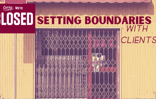 setting boundaries with clients