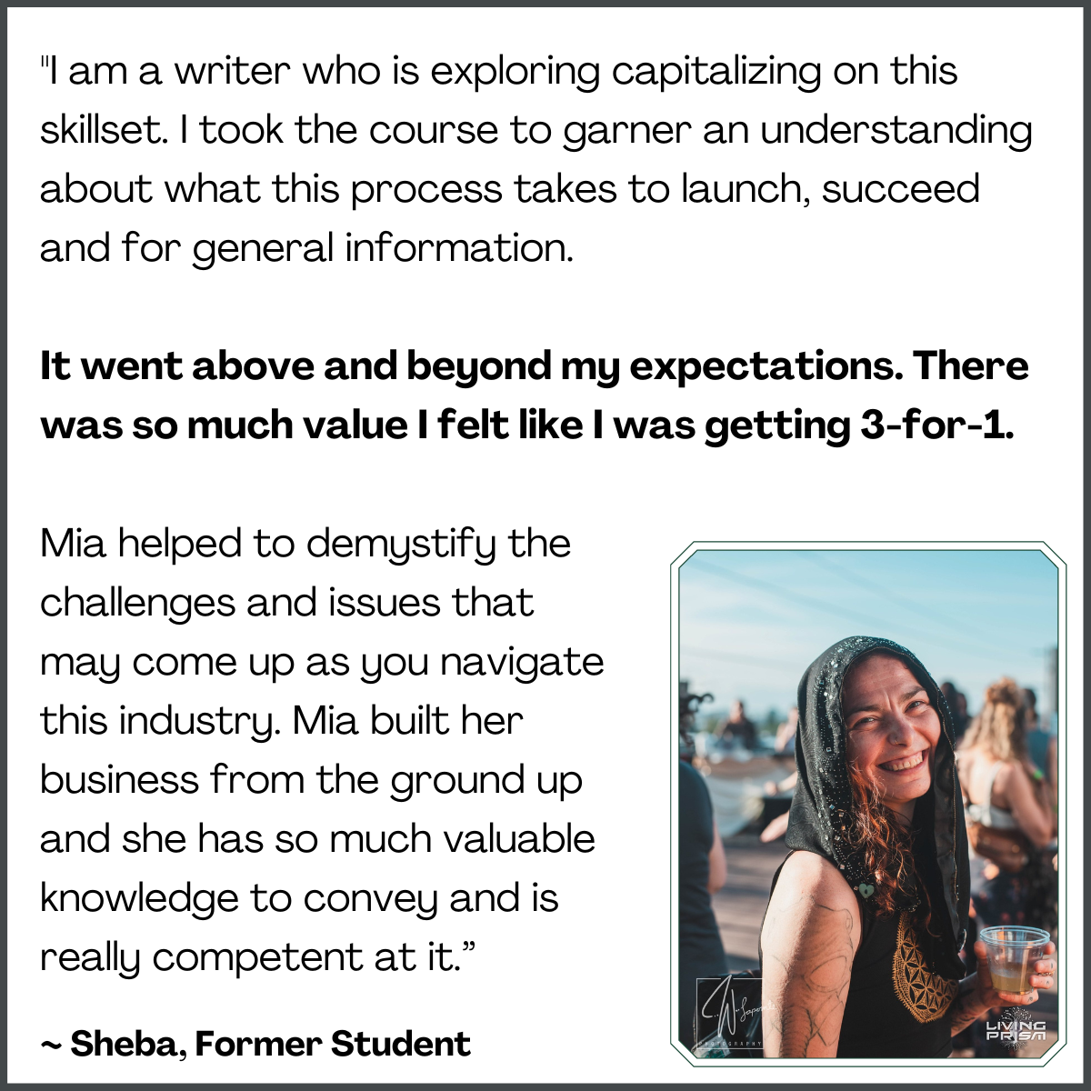 Copy Coaching testimonial